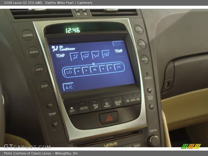 Starfire White Pearl / Cashmere 2008 Lexus GS 350 AWD