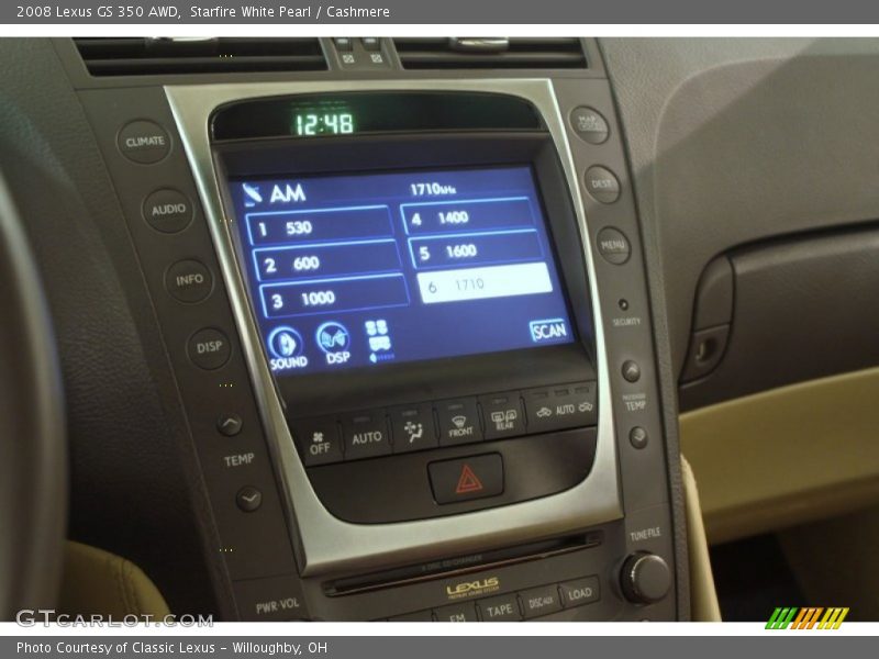 Starfire White Pearl / Cashmere 2008 Lexus GS 350 AWD