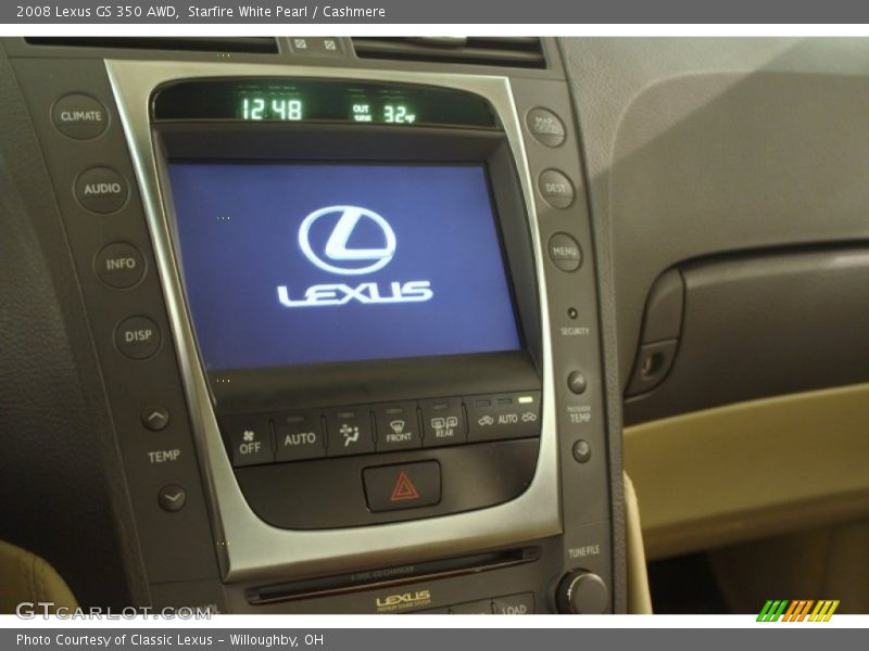 Starfire White Pearl / Cashmere 2008 Lexus GS 350 AWD