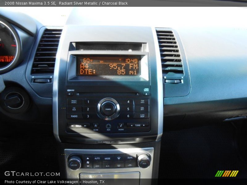 Radiant Silver Metallic / Charcoal Black 2008 Nissan Maxima 3.5 SE