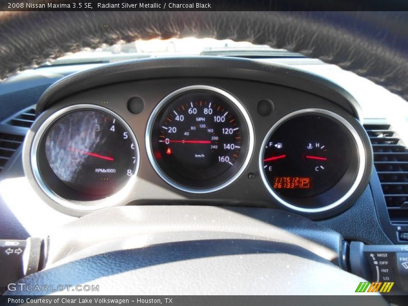 Radiant Silver Metallic / Charcoal Black 2008 Nissan Maxima 3.5 SE