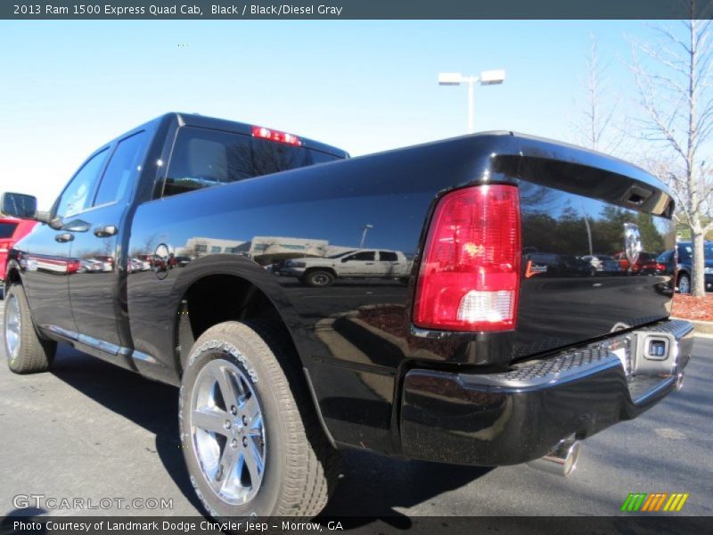 Black / Black/Diesel Gray 2013 Ram 1500 Express Quad Cab
