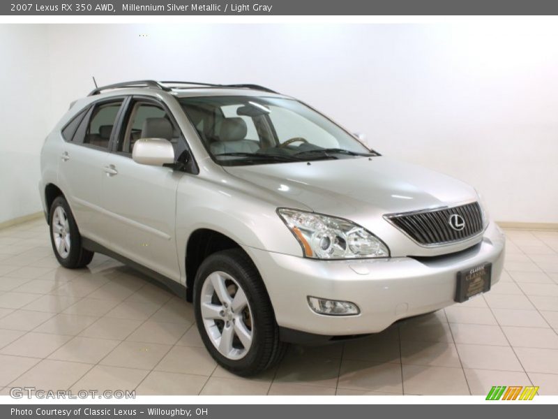 Millennium Silver Metallic / Light Gray 2007 Lexus RX 350 AWD