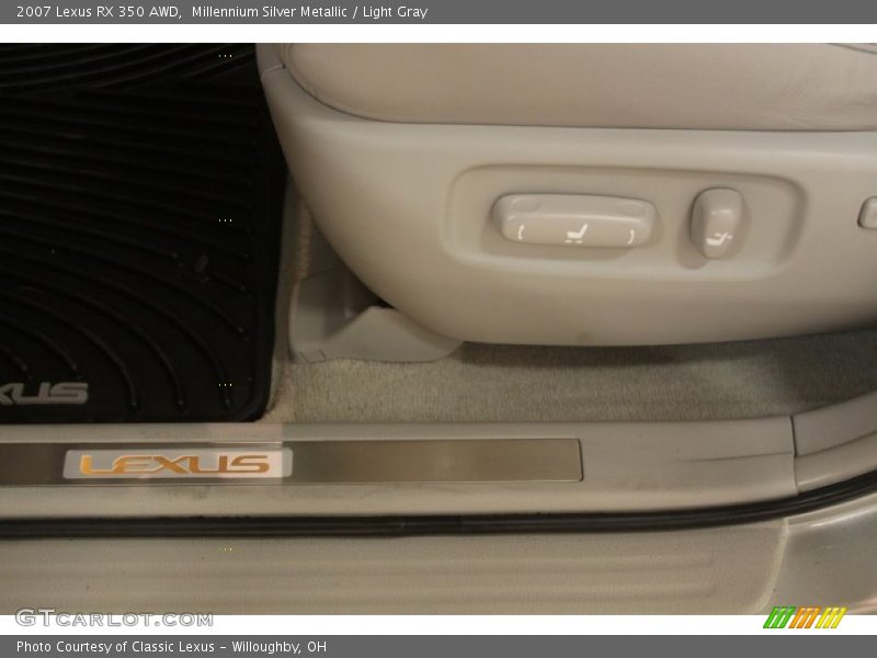 Millennium Silver Metallic / Light Gray 2007 Lexus RX 350 AWD