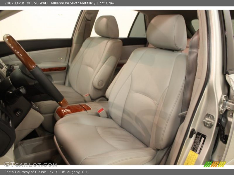Millennium Silver Metallic / Light Gray 2007 Lexus RX 350 AWD