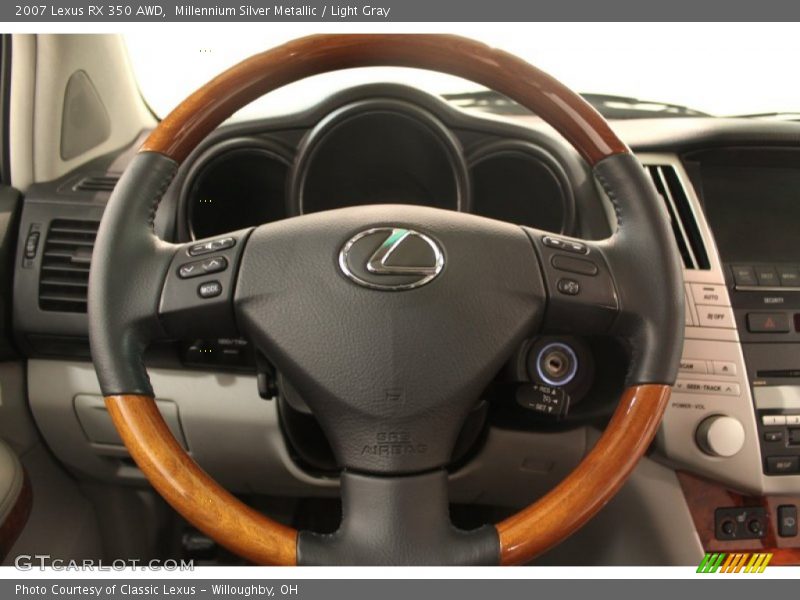 Millennium Silver Metallic / Light Gray 2007 Lexus RX 350 AWD