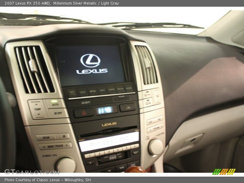 Millennium Silver Metallic / Light Gray 2007 Lexus RX 350 AWD