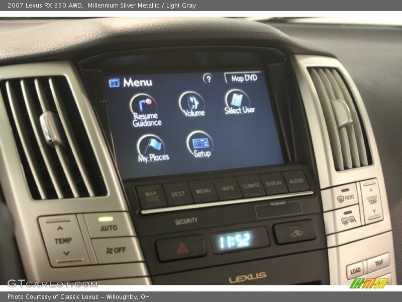 Millennium Silver Metallic / Light Gray 2007 Lexus RX 350 AWD