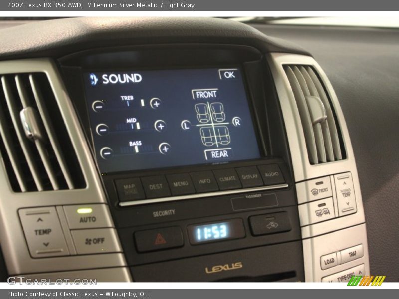Millennium Silver Metallic / Light Gray 2007 Lexus RX 350 AWD