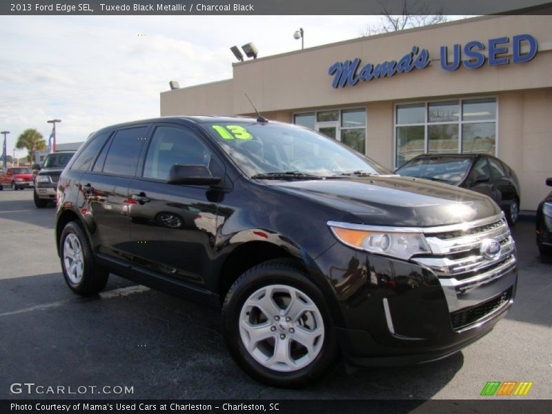 Tuxedo Black Metallic / Charcoal Black 2013 Ford Edge SEL