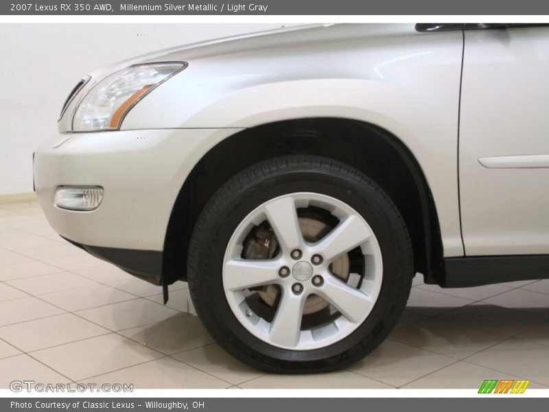 Millennium Silver Metallic / Light Gray 2007 Lexus RX 350 AWD