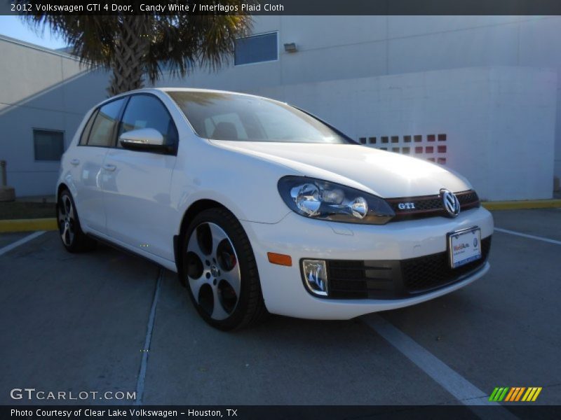 Candy White / Interlagos Plaid Cloth 2012 Volkswagen GTI 4 Door