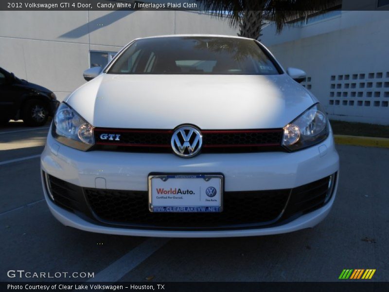 Candy White / Interlagos Plaid Cloth 2012 Volkswagen GTI 4 Door
