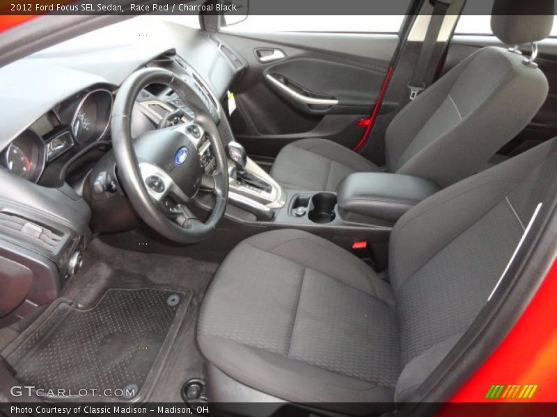 Race Red / Charcoal Black 2012 Ford Focus SEL Sedan