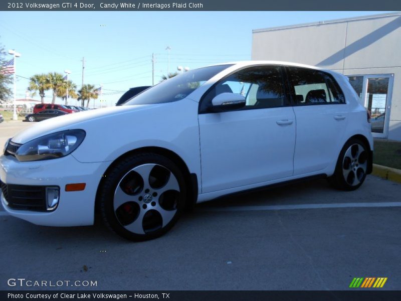 Candy White / Interlagos Plaid Cloth 2012 Volkswagen GTI 4 Door