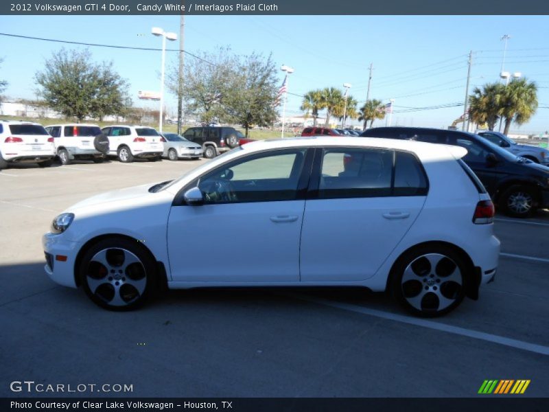 Candy White / Interlagos Plaid Cloth 2012 Volkswagen GTI 4 Door