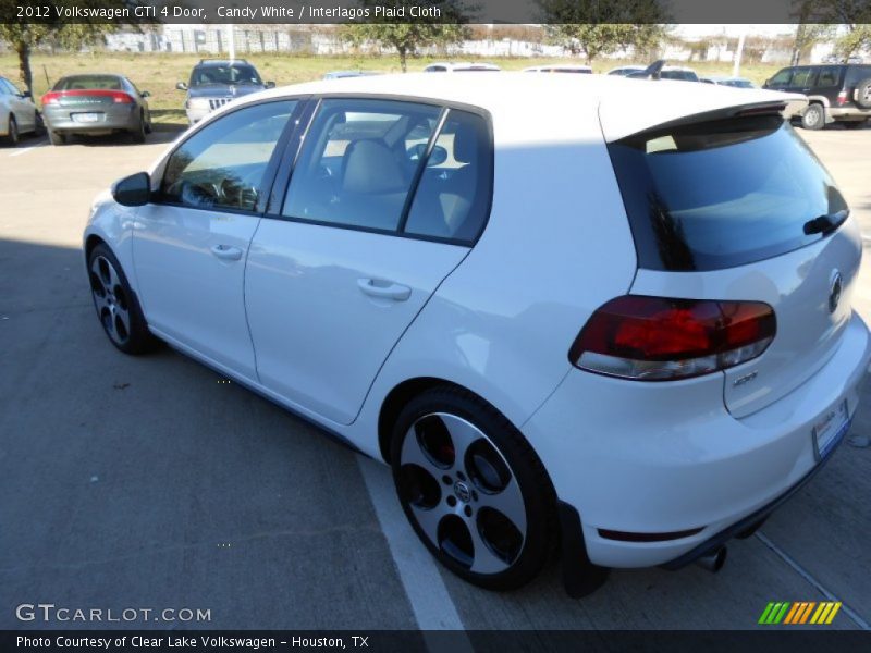 Candy White / Interlagos Plaid Cloth 2012 Volkswagen GTI 4 Door