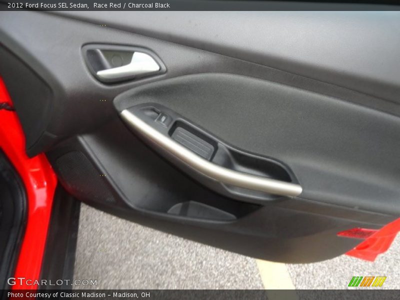 Race Red / Charcoal Black 2012 Ford Focus SEL Sedan
