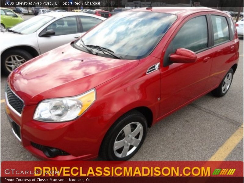 Sport Red / Charcoal 2009 Chevrolet Aveo Aveo5 LT