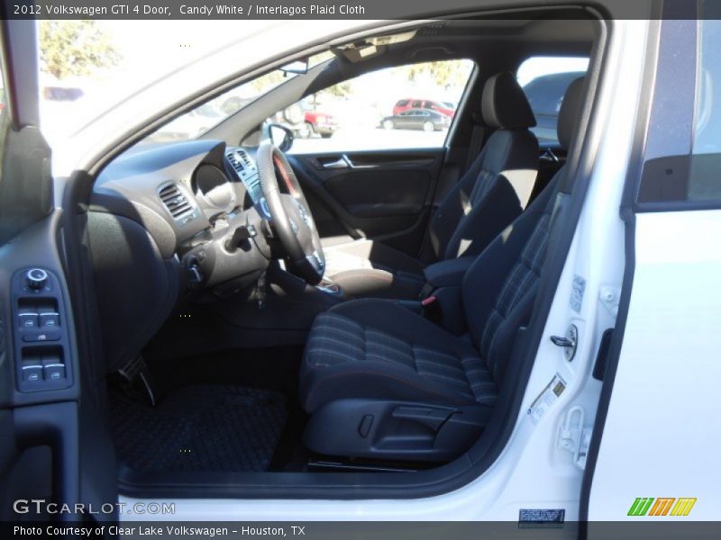 Candy White / Interlagos Plaid Cloth 2012 Volkswagen GTI 4 Door