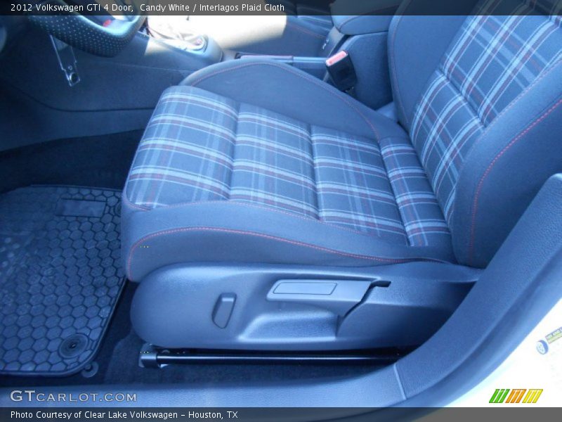 Candy White / Interlagos Plaid Cloth 2012 Volkswagen GTI 4 Door