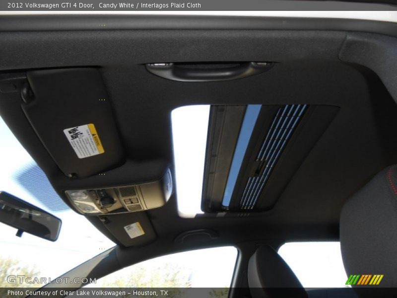 Candy White / Interlagos Plaid Cloth 2012 Volkswagen GTI 4 Door