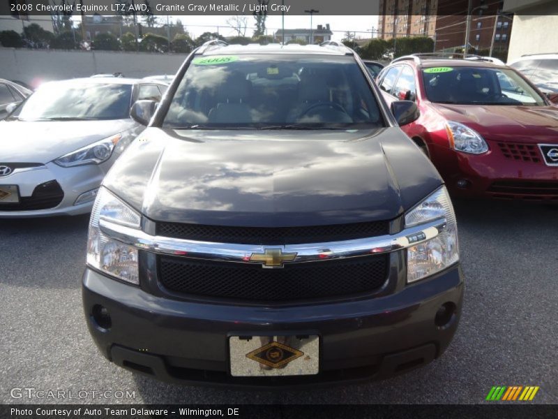 Granite Gray Metallic / Light Gray 2008 Chevrolet Equinox LTZ AWD