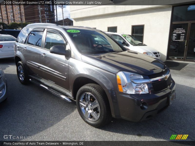 Granite Gray Metallic / Light Gray 2008 Chevrolet Equinox LTZ AWD