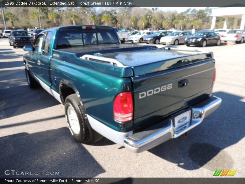 Forest Green Pearl / Mist Gray 1999 Dodge Dakota SLT Extended Cab