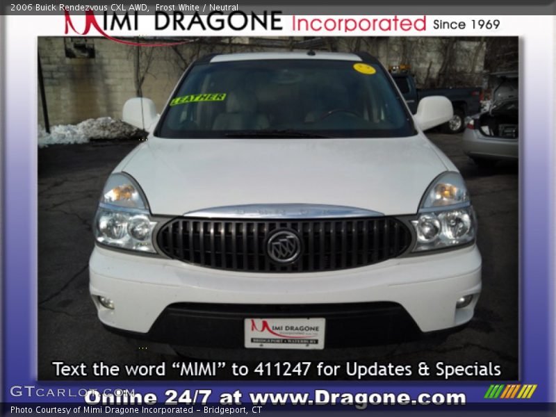 Frost White / Neutral 2006 Buick Rendezvous CXL AWD