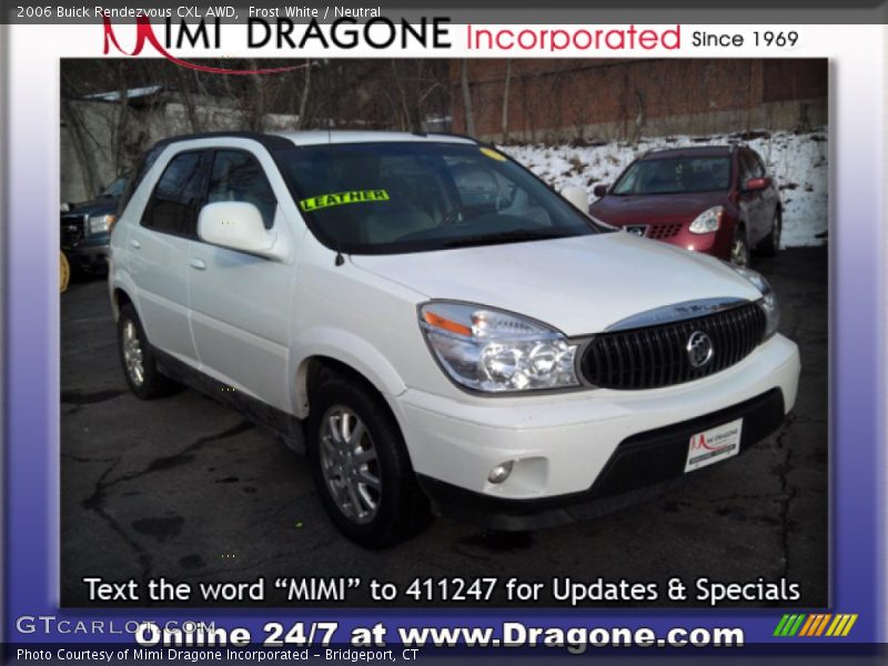 Frost White / Neutral 2006 Buick Rendezvous CXL AWD