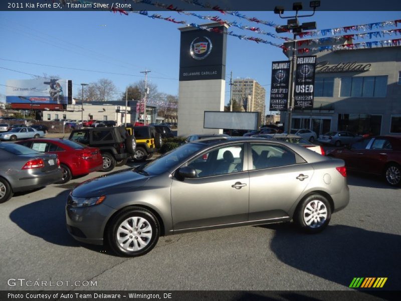 Titanium Silver / Stone 2011 Kia Forte EX