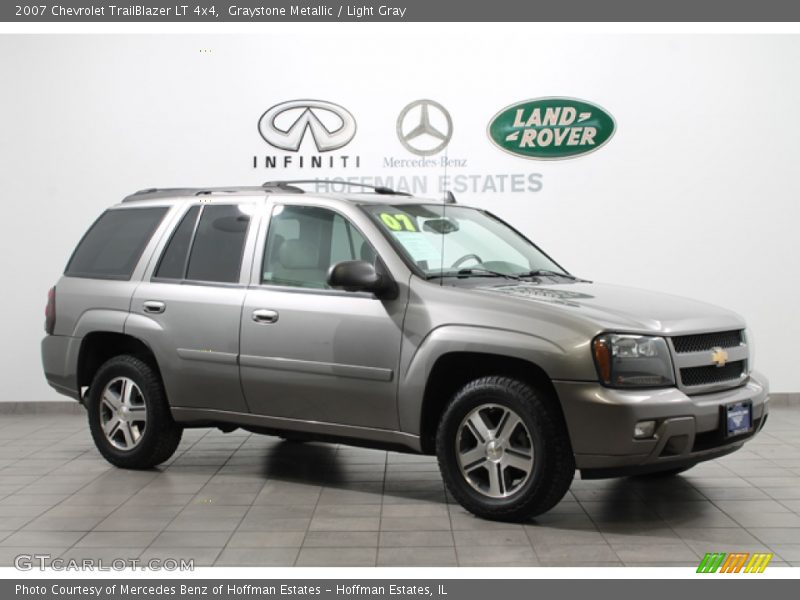 Graystone Metallic / Light Gray 2007 Chevrolet TrailBlazer LT 4x4