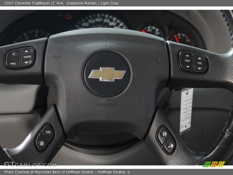 Graystone Metallic / Light Gray 2007 Chevrolet TrailBlazer LT 4x4