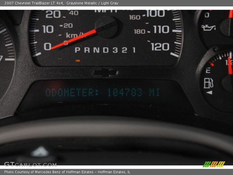 Graystone Metallic / Light Gray 2007 Chevrolet TrailBlazer LT 4x4