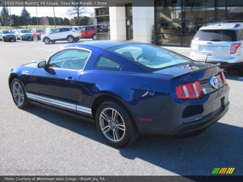 Kona Blue Metallic / Stone 2010 Ford Mustang V6 Coupe