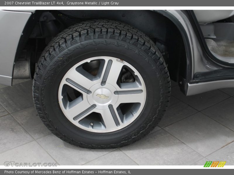 Graystone Metallic / Light Gray 2007 Chevrolet TrailBlazer LT 4x4