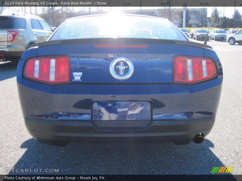 Kona Blue Metallic / Stone 2010 Ford Mustang V6 Coupe