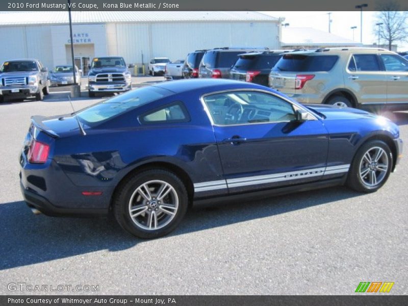 Kona Blue Metallic / Stone 2010 Ford Mustang V6 Coupe