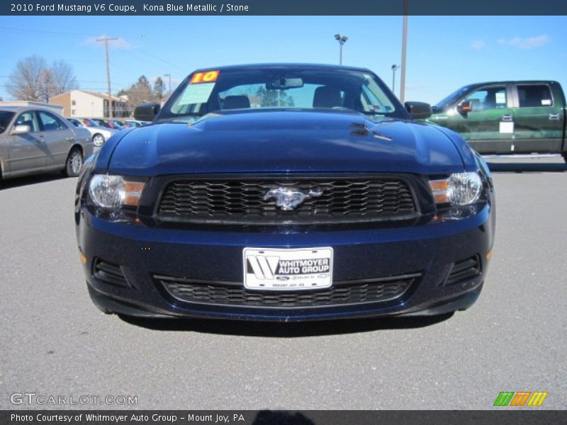 Kona Blue Metallic / Stone 2010 Ford Mustang V6 Coupe