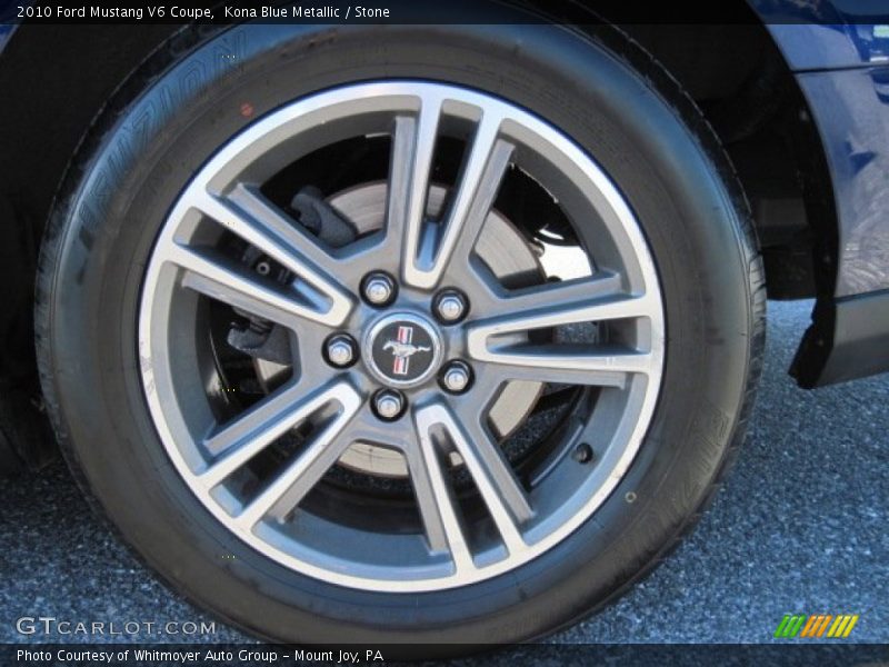 Kona Blue Metallic / Stone 2010 Ford Mustang V6 Coupe