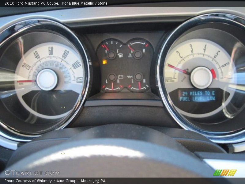 Kona Blue Metallic / Stone 2010 Ford Mustang V6 Coupe