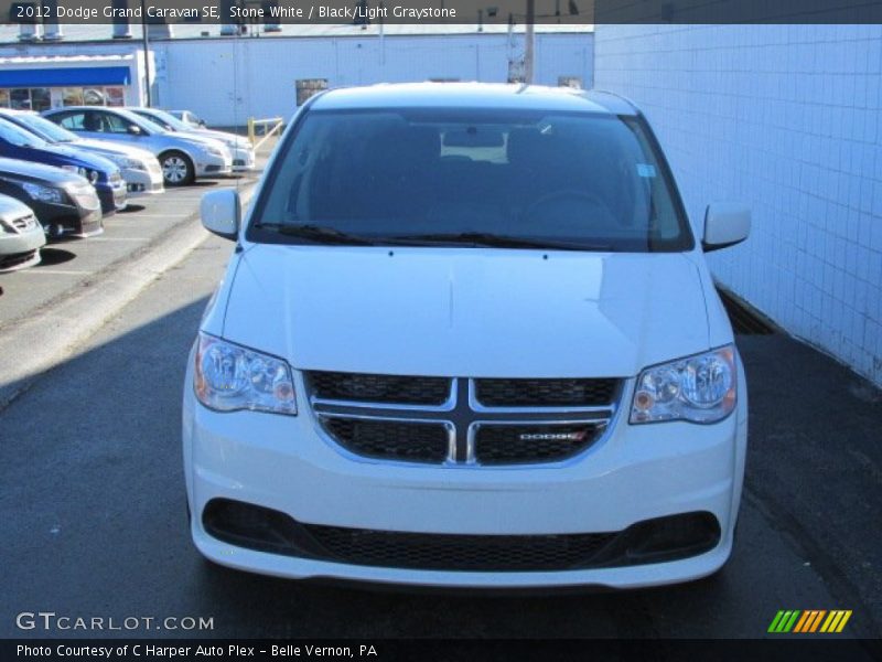 Stone White / Black/Light Graystone 2012 Dodge Grand Caravan SE