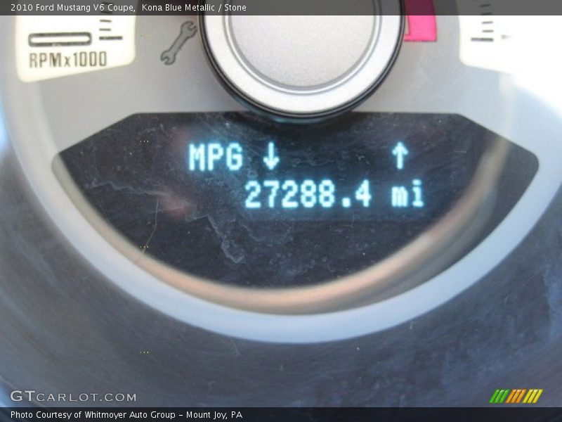 Kona Blue Metallic / Stone 2010 Ford Mustang V6 Coupe