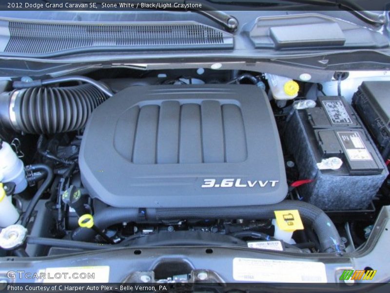 Stone White / Black/Light Graystone 2012 Dodge Grand Caravan SE