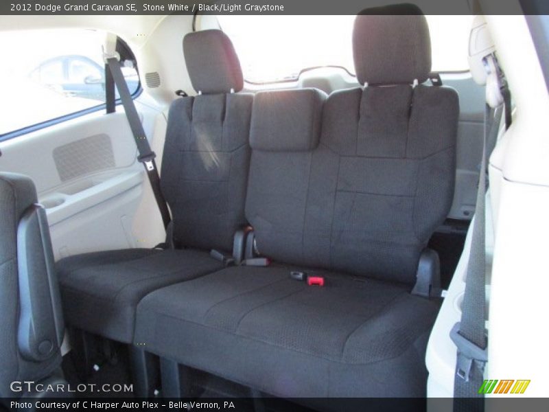 Stone White / Black/Light Graystone 2012 Dodge Grand Caravan SE