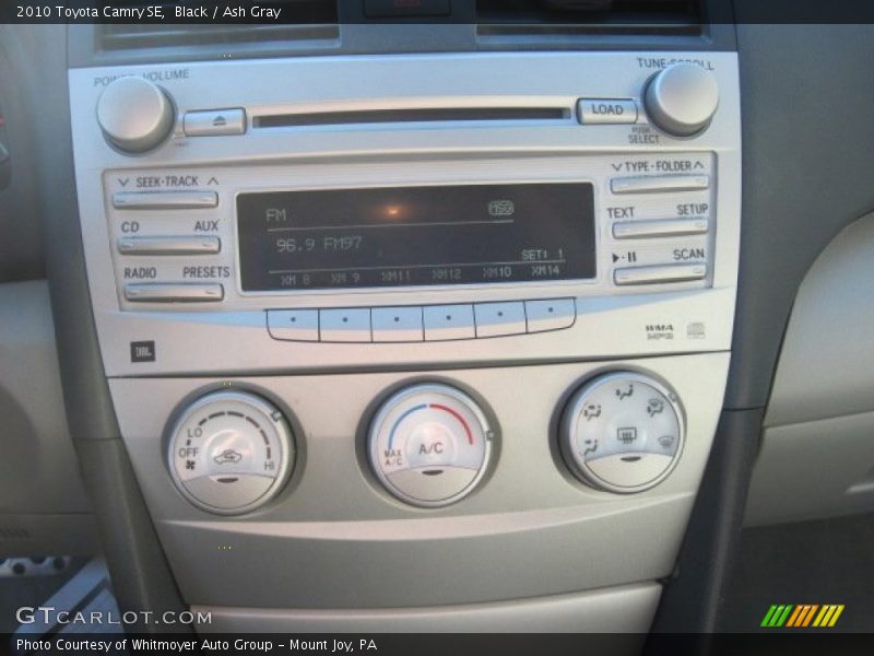 Black / Ash Gray 2010 Toyota Camry SE
