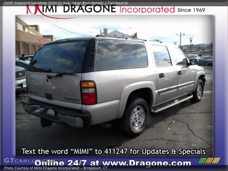 Silver Birch Metallic / Tan/Neutral 2005 Chevrolet Suburban 1500 LS 4x4