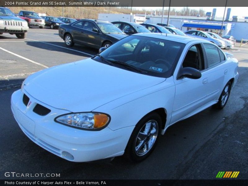 Summit White / Dark Pewter 2004 Pontiac Grand Am SE Sedan