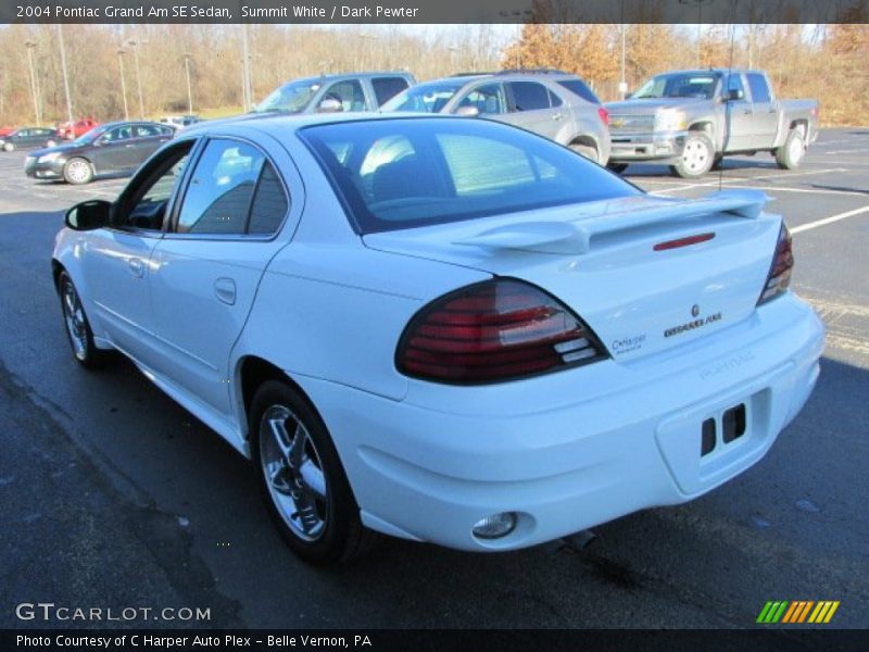 Summit White / Dark Pewter 2004 Pontiac Grand Am SE Sedan